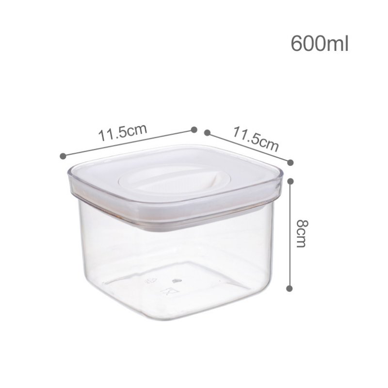 600ML Airtight Food Storage Containers with Lids BPA Free Plastic Kitchen Canisters for Pantry Organization and Storage
