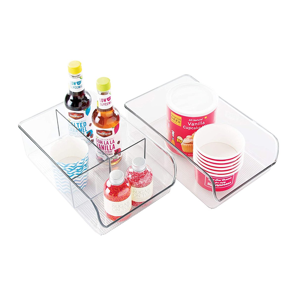 Divide clap Rectangle food container organizer cold refrigerator food storage for kitchen and refrigerator