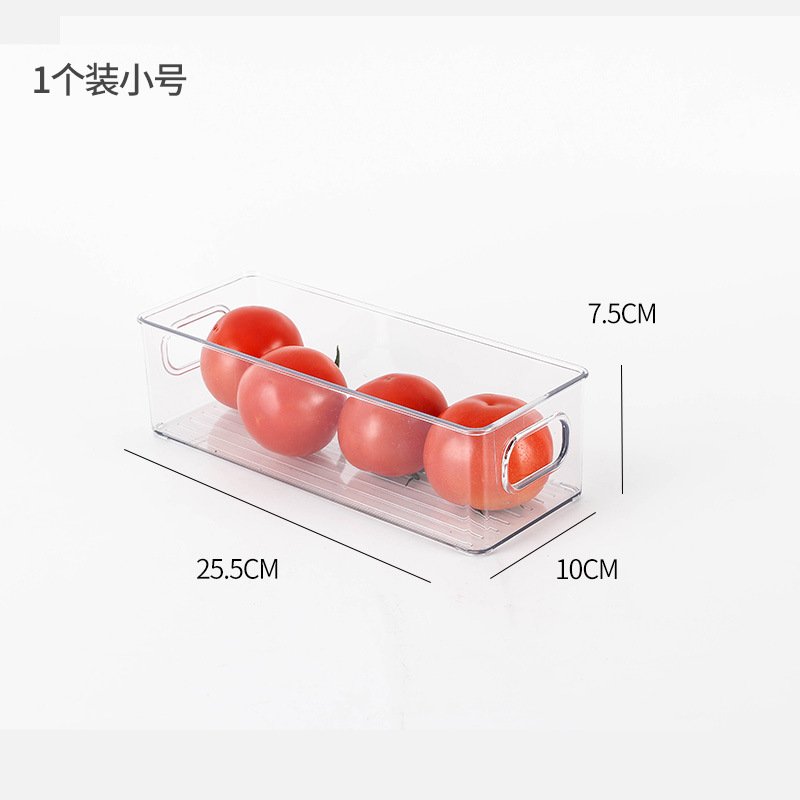 XJH Novelty Random Combination Different Sizes Food Storage Box Clear Plastic Refrigerator Organizer Bins
