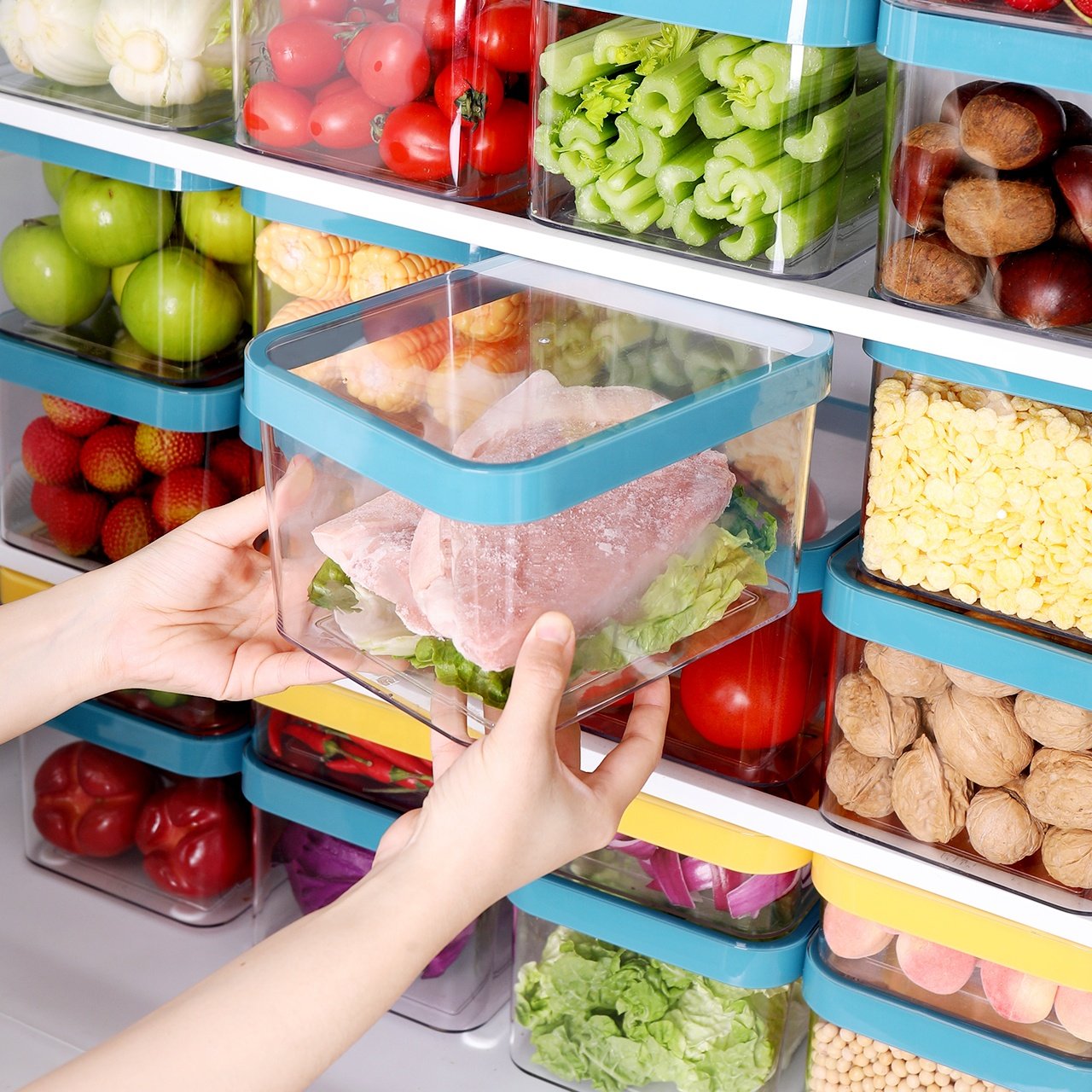 Hot Selling 2600ML/600ML/260ML Plastic Airtight Dry Food Storage Containers Set Cereal Keeper Kitchen Organizer