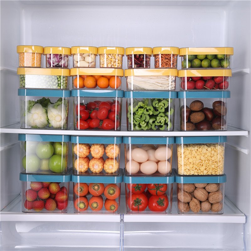Hot Selling 2600ML/600ML/260ML Plastic Airtight Dry Food Storage Containers Set Cereal Keeper Kitchen Organizer