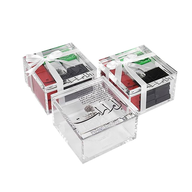 Cylindrical Nut Food Container With Art Printing Custom Acrylic Storage Containers