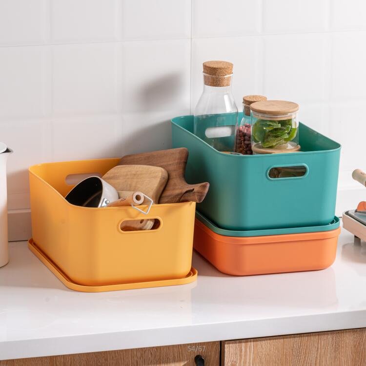 Hot Sale Plastic Storage Box with Lid Wholesale Price Home Storage Organization for Kitchen Food Tool Storage