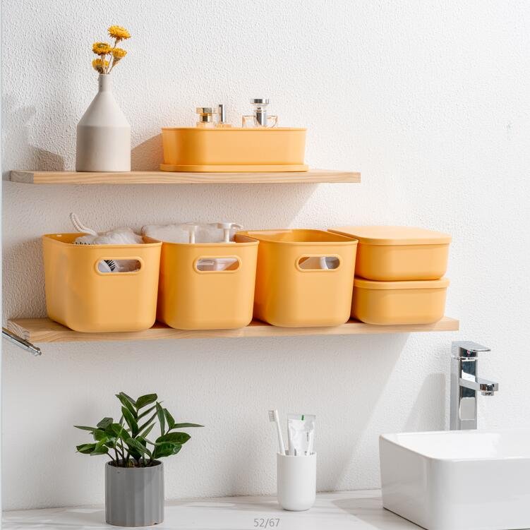 Hot Sale Plastic Storage Box with Lid Wholesale Price Home Storage Organization for Kitchen Food Tool Storage