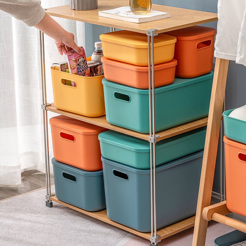 Hot Sale Plastic Storage Box with Lid Wholesale Price Home Storage Organization for Kitchen Food Tool Storage