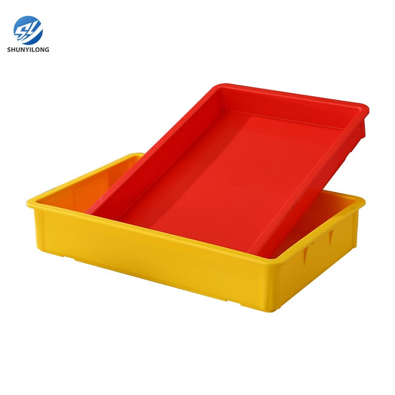 Stackable Bakery Storage Container With Lid Transport Crate Rectangular Bread Fermenting Tray Plastic Pizza Dough Proofing Box
