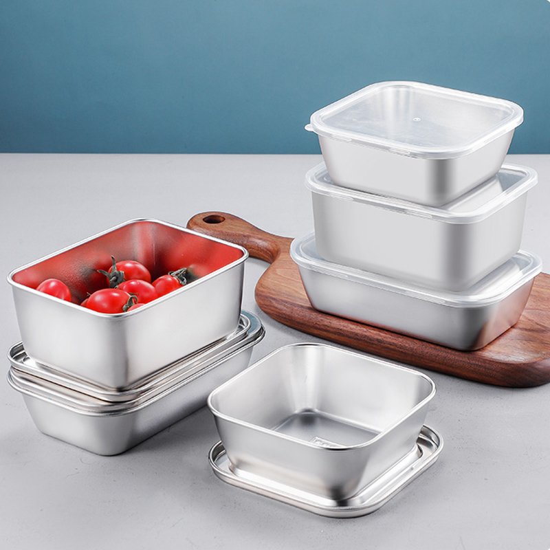 Food Grade Stainless Steel Containers Metal Container Food Storage Container Set