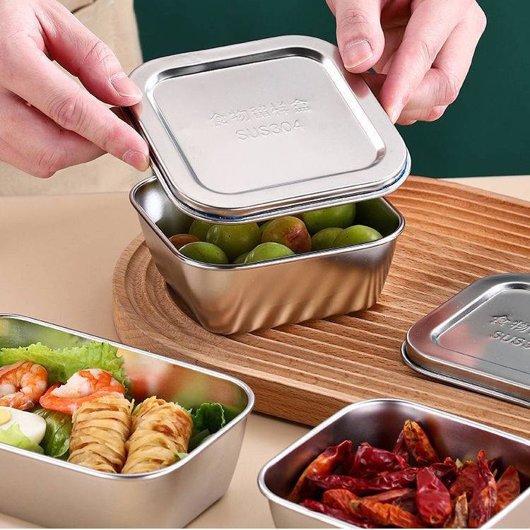 Food Grade Stainless Steel Containers Metal Container Food Storage Container Set