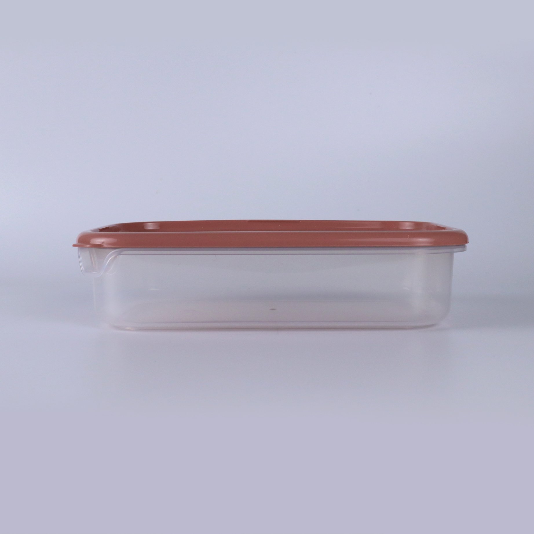 9045 Classic Style Rectangle Plastic Food Storage Container 2,250 ML Microwavable Foldable for Lunch Kitchen Use