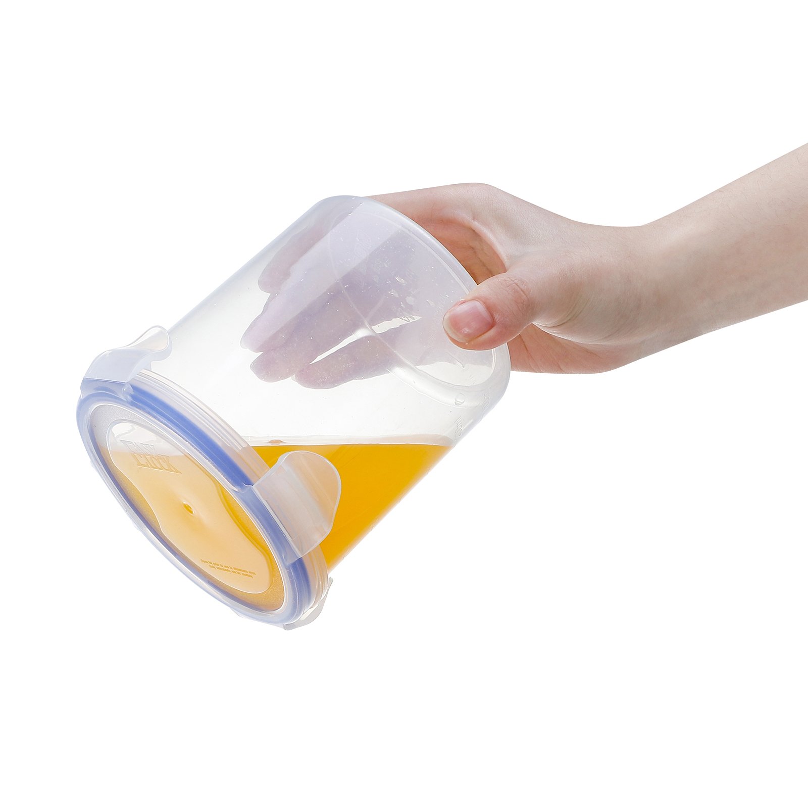Custom Cereal Cylinder Air Tight Clear Airtight Plastic Jar Set for Kitchen Bottles Pet Food Storage Container Box with Lid