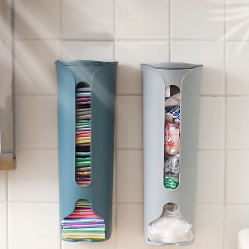 Wall Mounted Underwear Organizer Box Panties Socks Storage Closet Garbage Bag Dispenser