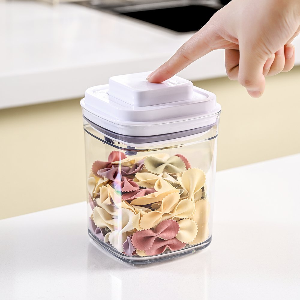 Wholesale 7pcs Pack Pantry & Kitchen Organizer Storage boxes & Bins Stackable Pop Up Airtight Cereal Dry Food Storage Container