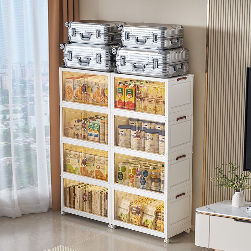 Household Sundries Organizer Plastic Storage Cabinet 5-drawer White