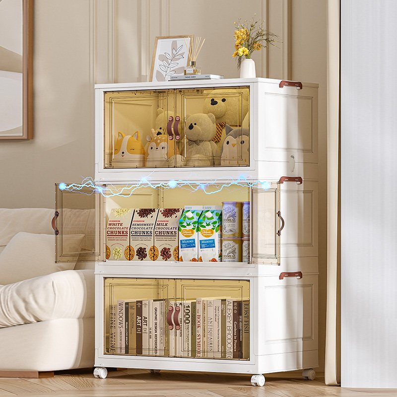 Household Sundries Organizer Plastic Storage Cabinet 5-drawer White