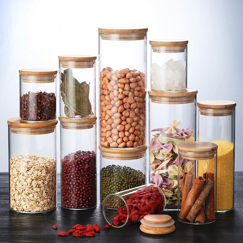New Arrivals Transparent Food Storage Container Set with Lids for Pasta Other Foods