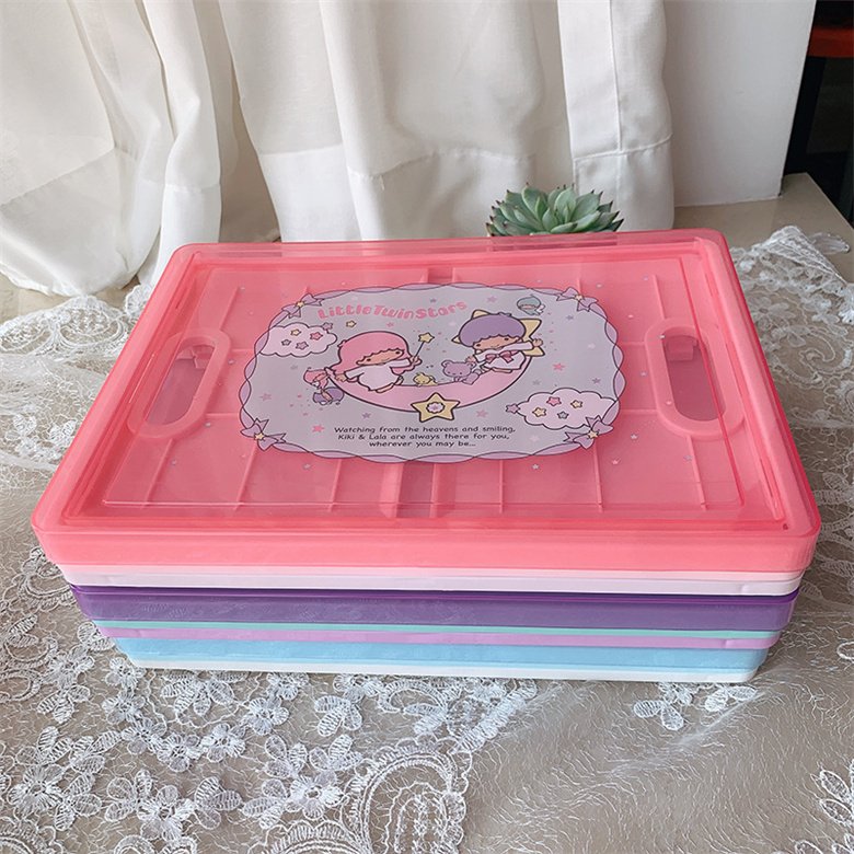MB1 Cube storage box Folder ABS my melody kuromi storage box Pacha dog desktop drawer box