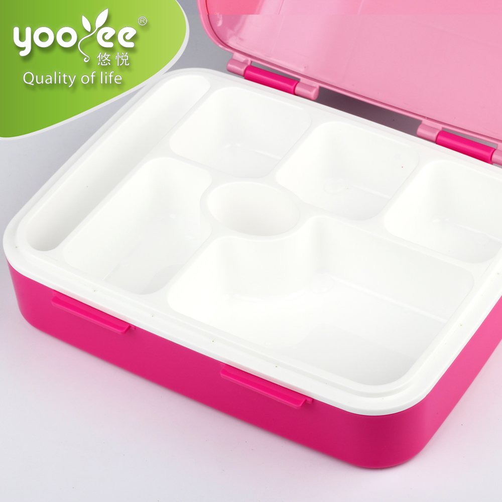 YOOYEE Leakproof Totally Thermal Lunch Box Food Containers Brand 7 Compartment Storage Boxes & Bins Plastic Rectangle Modern