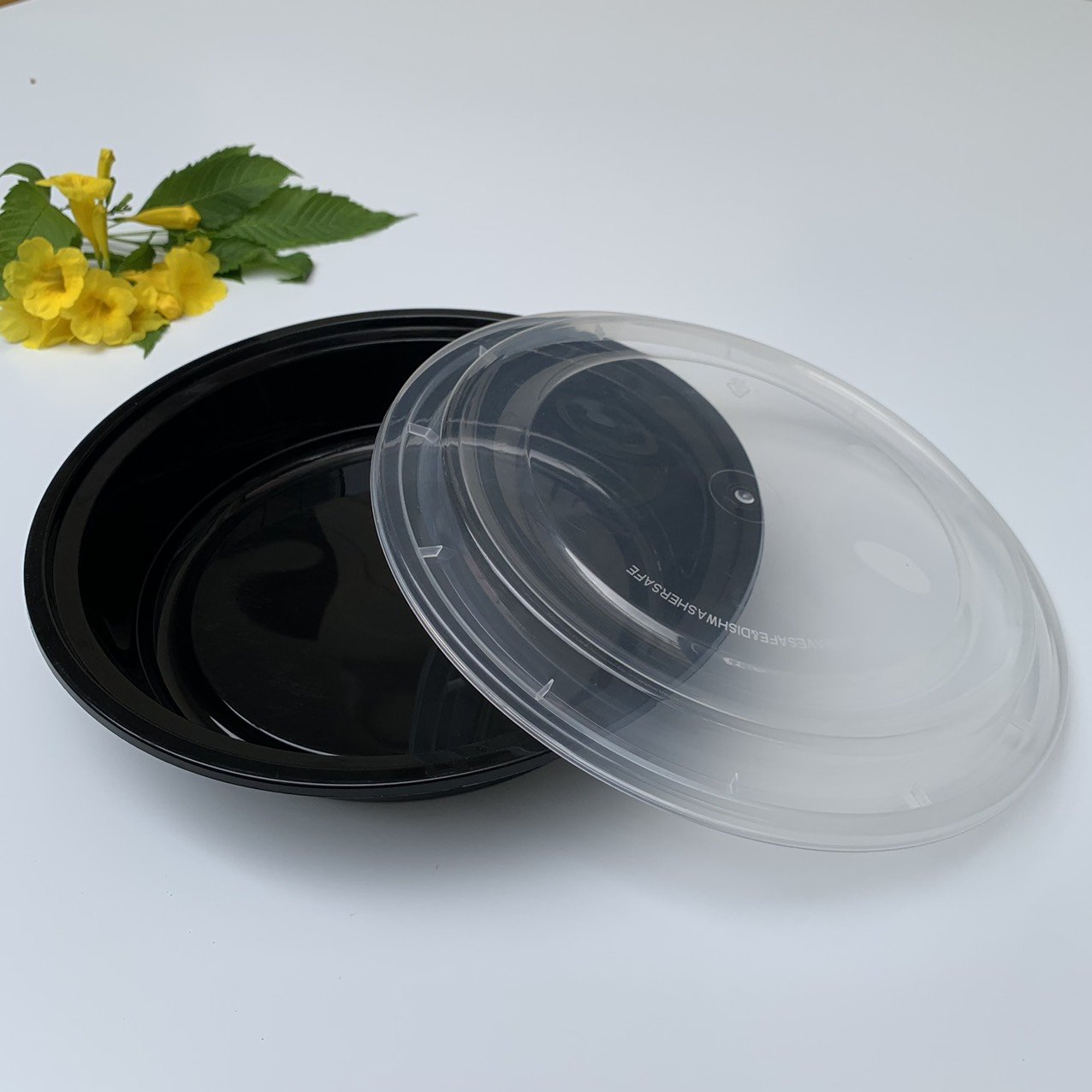Best selling 48oz 9'' Round Container Microwaveable Safety Plastic PP Food Container Food Storage Box Lunch Box