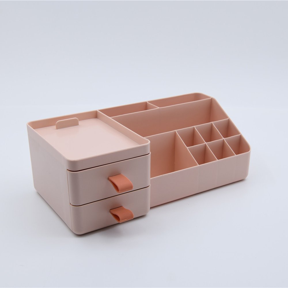 Plastic clean cosmetics brush organizer make up storage box