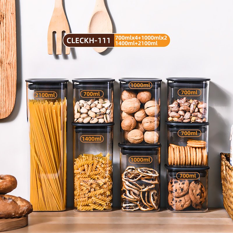 High quality dry food storage containers with airtight lids
