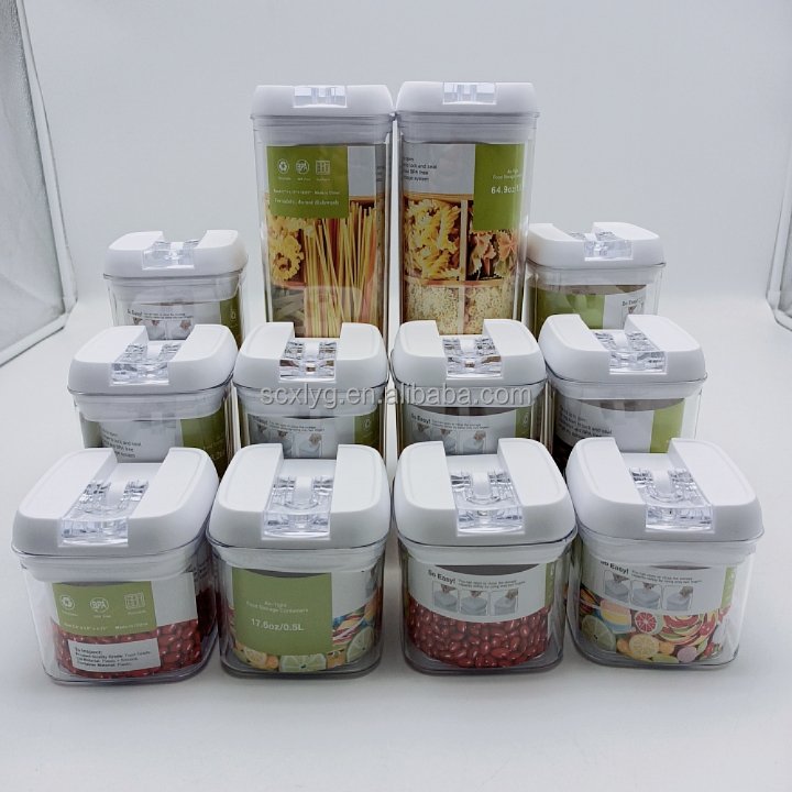 High quality dry food storage containers with airtight lids