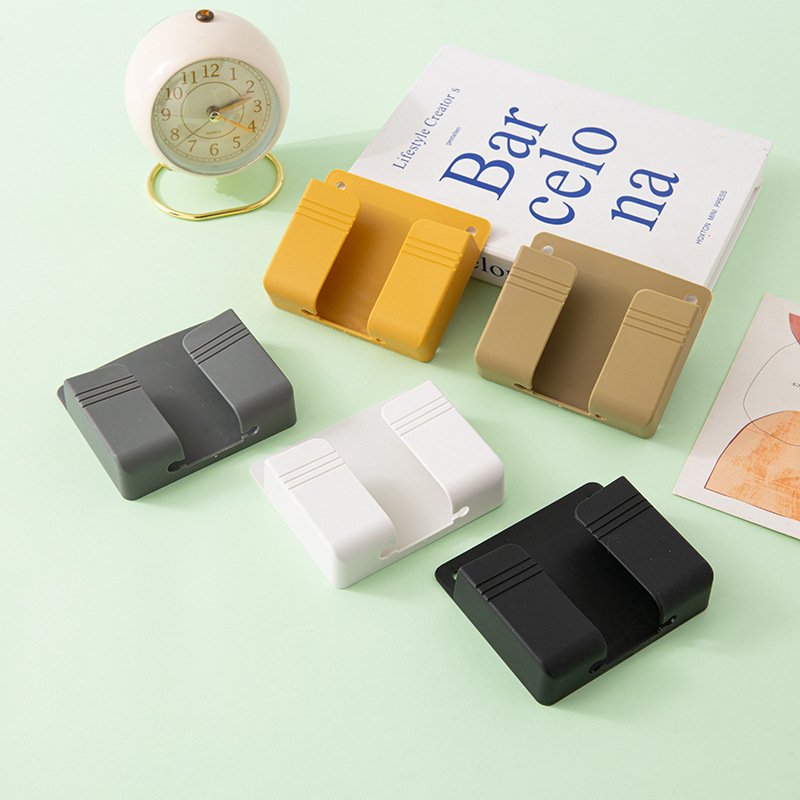 Universal Portable Home Living Room Charger Rack Shelf Wall Mount Abs Phone Holder Stand Mobile Stand Phone Holder