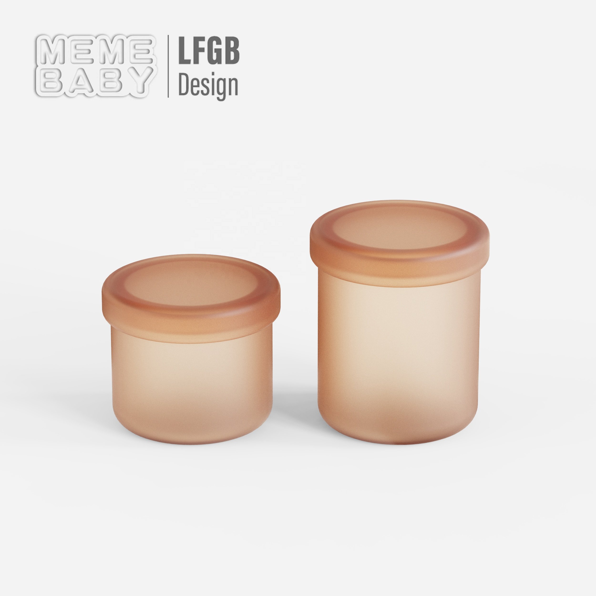 Heatable Seal Food Container Eco-friendly Leak Proof Silicone Portable Snack Box Baby Food Storage Container Jar Box
