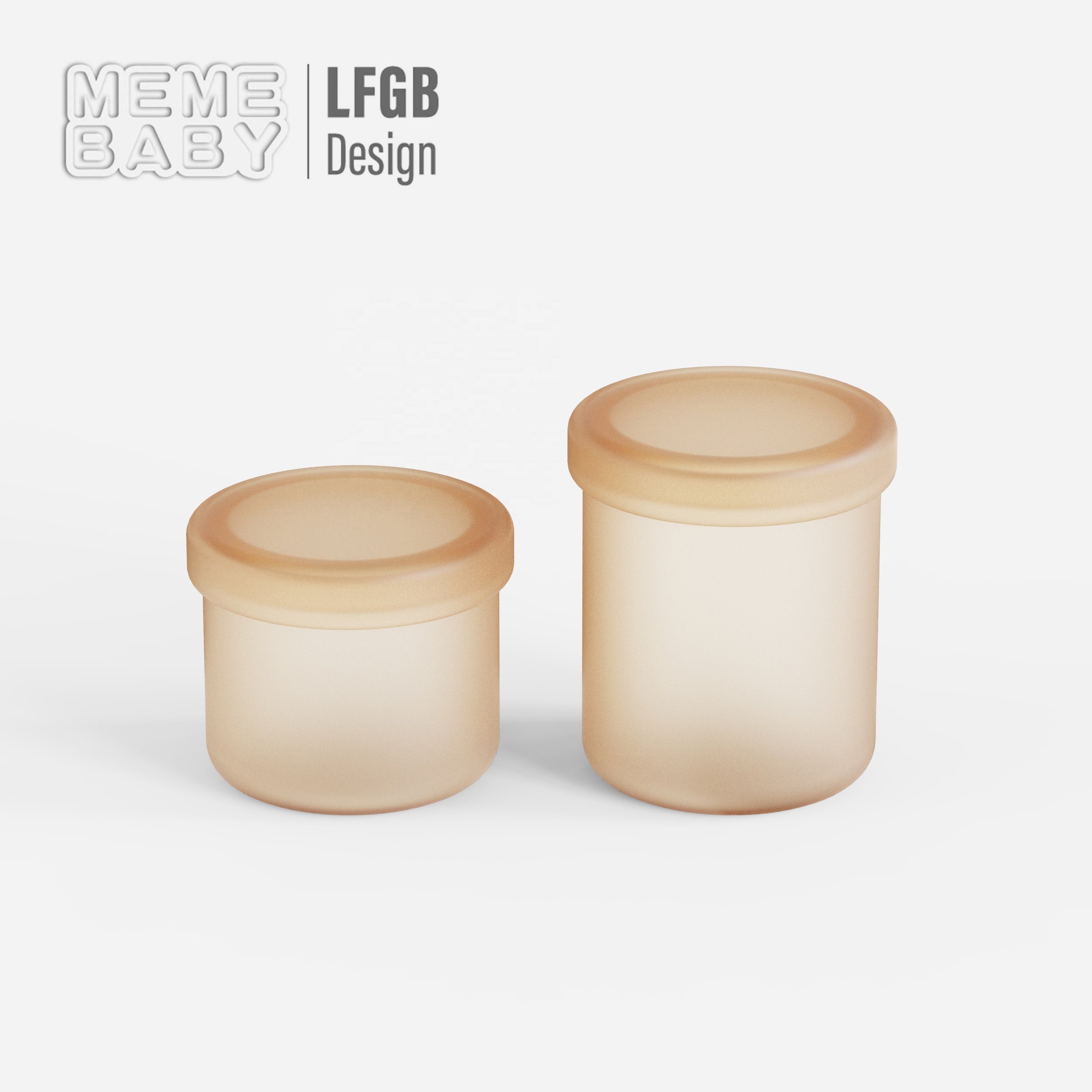 Heatable Seal Food Container Eco-friendly Leak Proof Silicone Portable Snack Box Baby Food Storage Container Jar Box