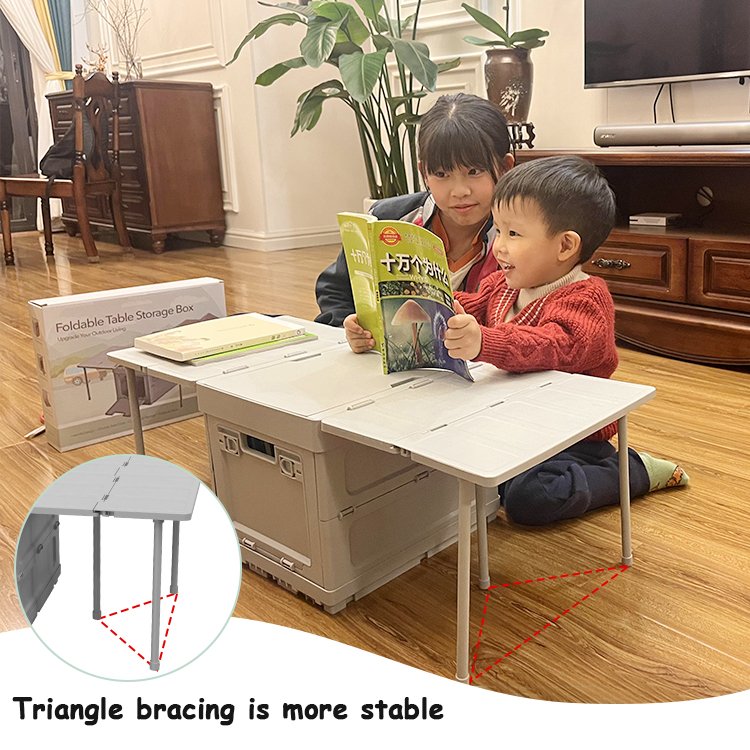 Thickened Camping Folding Storage Box Outdoor Folding Box 16L Multifunctional Picnic Box PP Portable Large Capacity Storage Bin