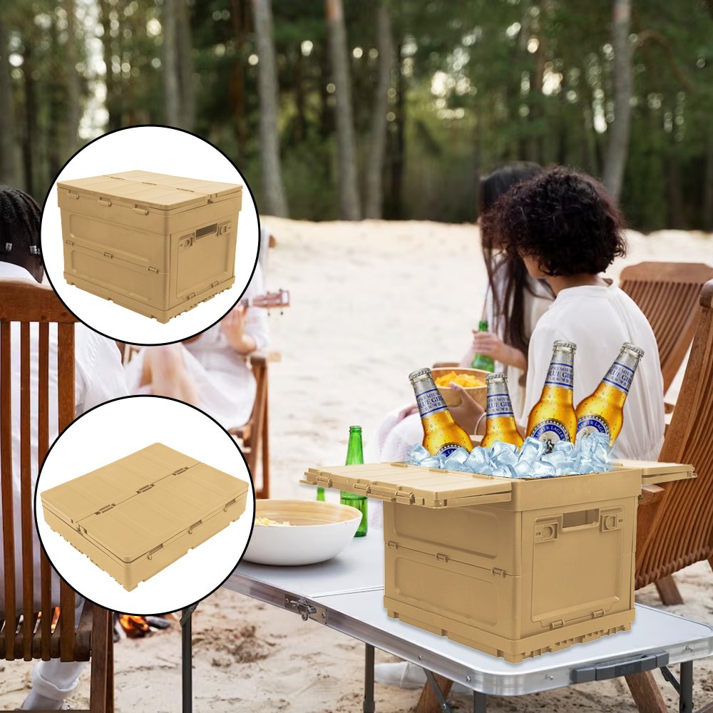 Thickened Camping Folding Storage Box Outdoor Folding Box 16L Multifunctional Picnic Box PP Portable Large Capacity Storage Bin