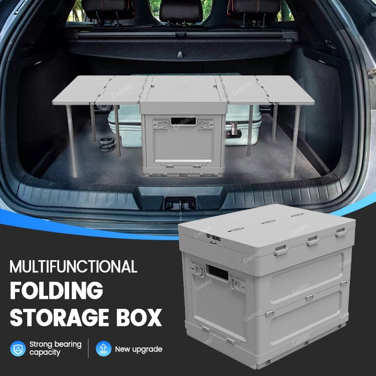 Thickened Camping Folding Storage Box Outdoor Folding Box 16L Multifunctional Picnic Box PP Portable Large Capacity Storage Bin