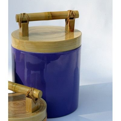 High quality eco friendly round bamboo spun canister lunch box best selling kitchen wares wholesale made in Viet Nam