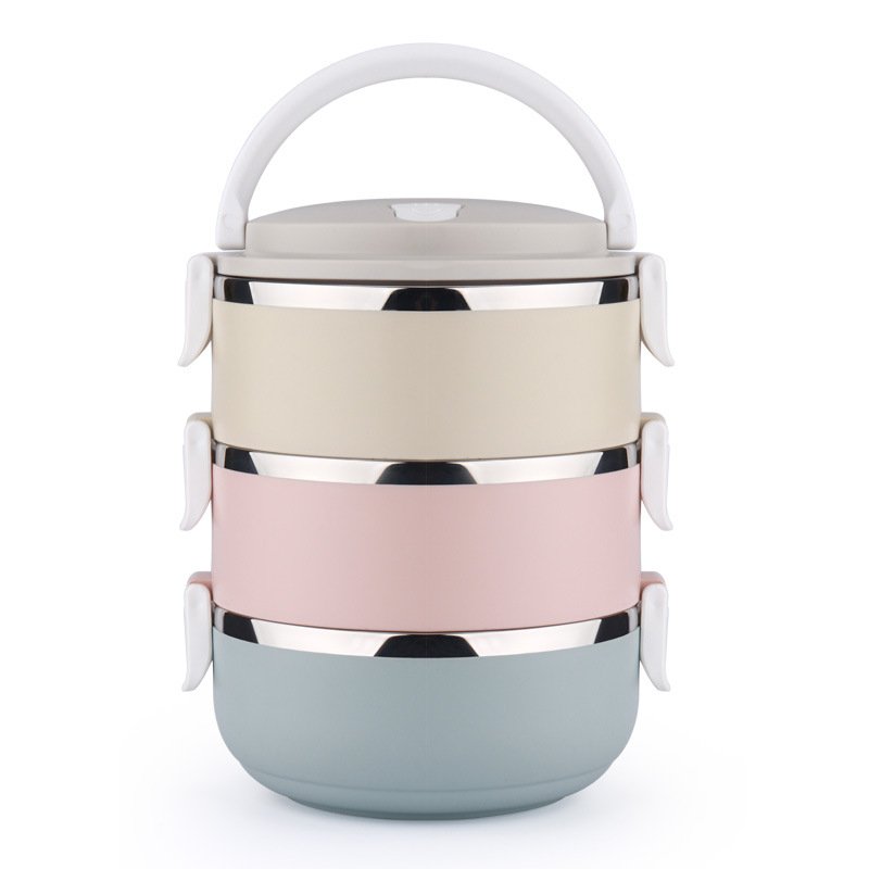 New Arrival Stackable Airtight Keep Food 304 Stainless Steel And Plastic Bento Food Storage Container For Adults