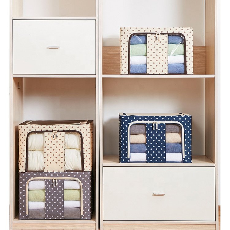 Fabric Closet Storage Containers Small Square Cube Organizer For Clothing Walk-In Closet Solutions