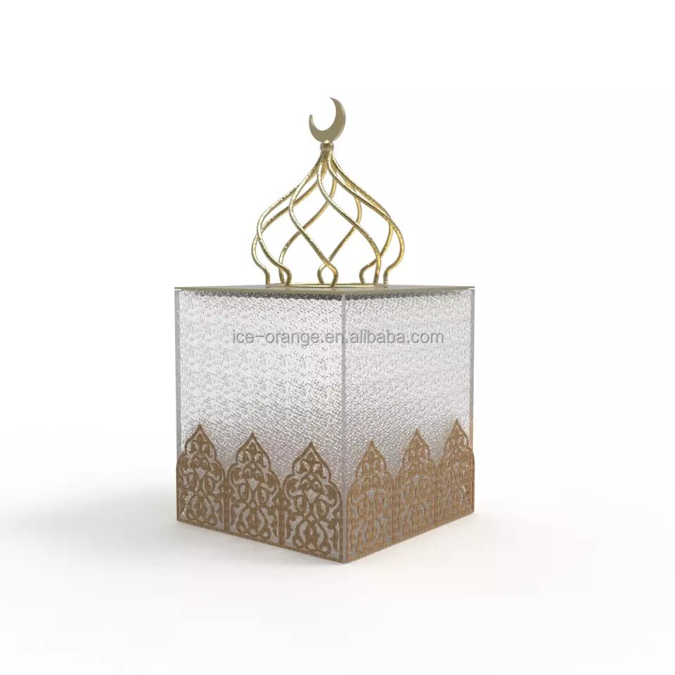 Square Transparent Ramadan Cover Food Storage Fresh Ramadan Decorations