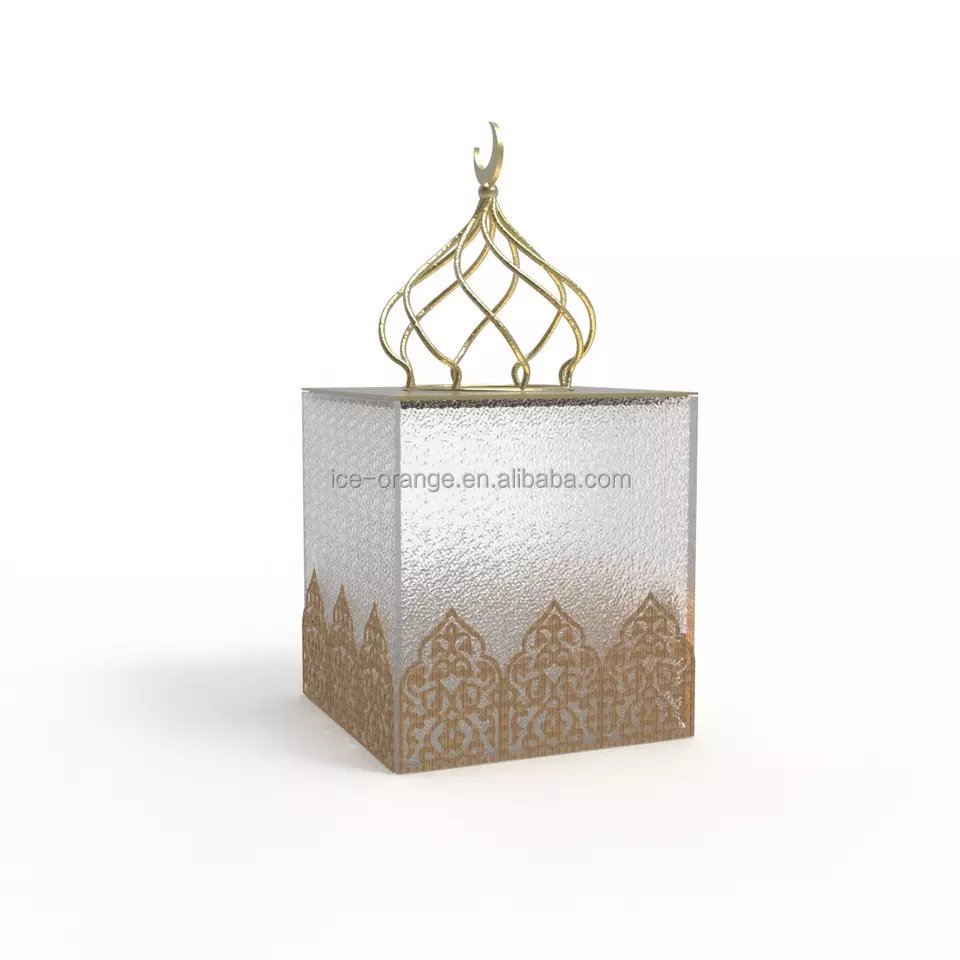 Square Transparent Ramadan Cover Food Storage Fresh Ramadan Decorations