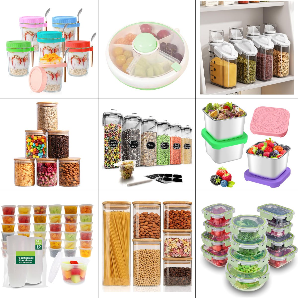 DS2105 Ice Cream Container Airtight Leaf-Proof Food Storage Box Ice Cream Makers Creami Pint Containers with Silicone Lids