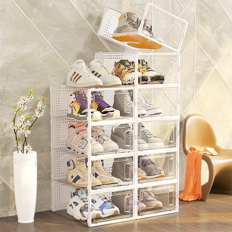Wholesale Home Creative Plastic Assembly Storage Shoes Storage Box Organizer