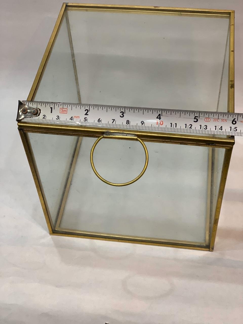 Glass Storage Box, Glass Square box black glass box, gold silver box photo box wedding decoration box glass gift box