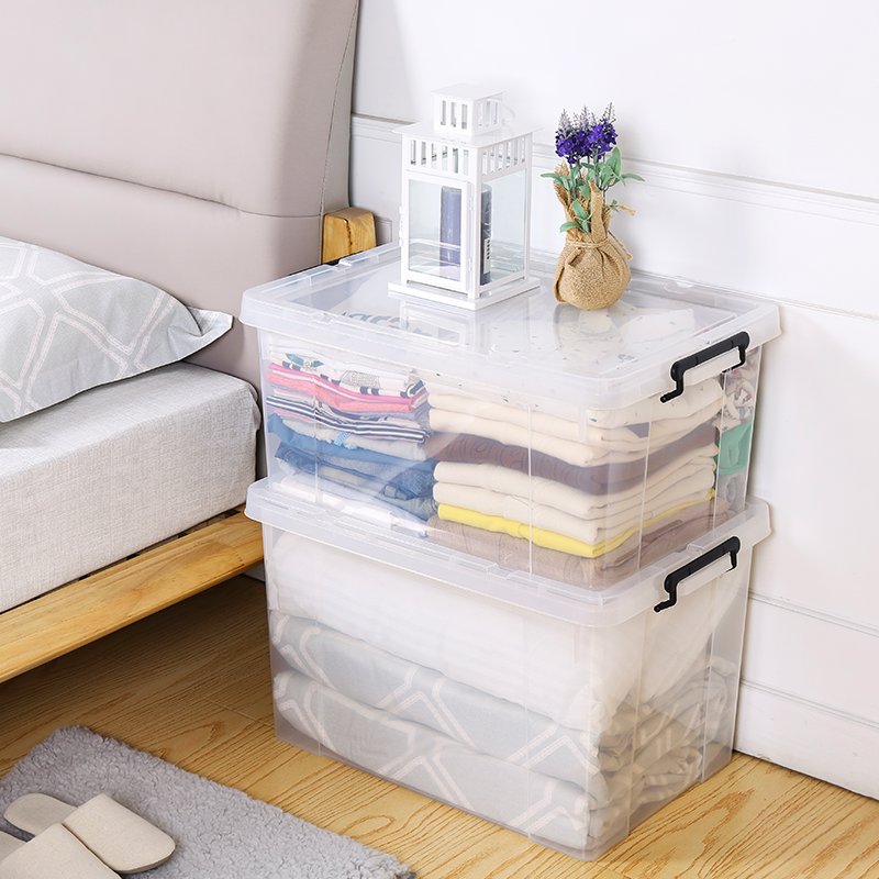 Cheap wholesale kitchen home pp case tub bins large storage containers plastic box with lid