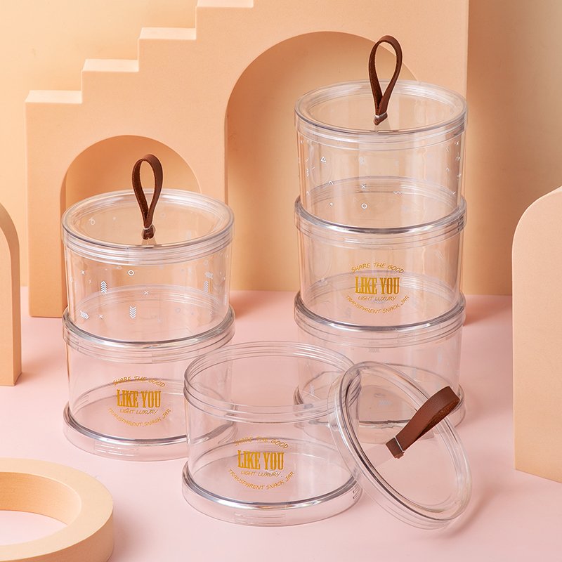 Cheap transparent stackable nuts candy fruit airtight food container