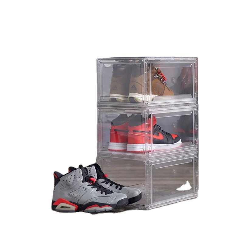 Shoes Organizer Transparent Shoe Storage Boxes Clear Plastic Sneaker Shoe Box