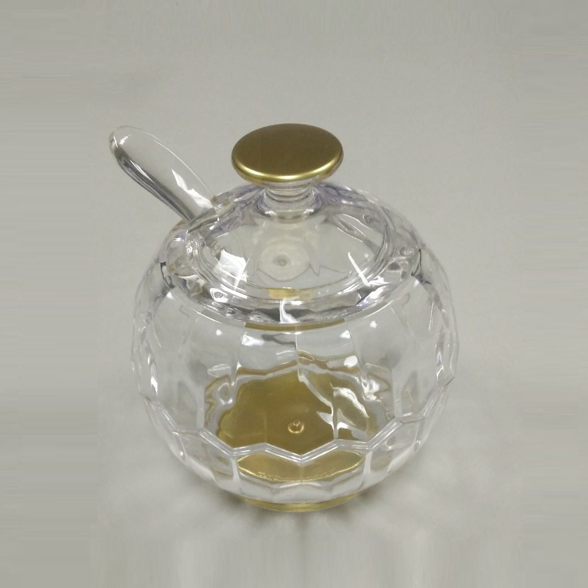 Clear Plastic Honey Jar with Lid