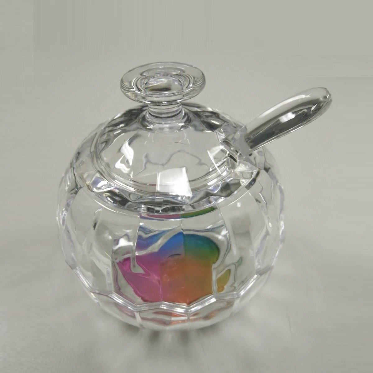Clear Plastic Honey Jar with Lid