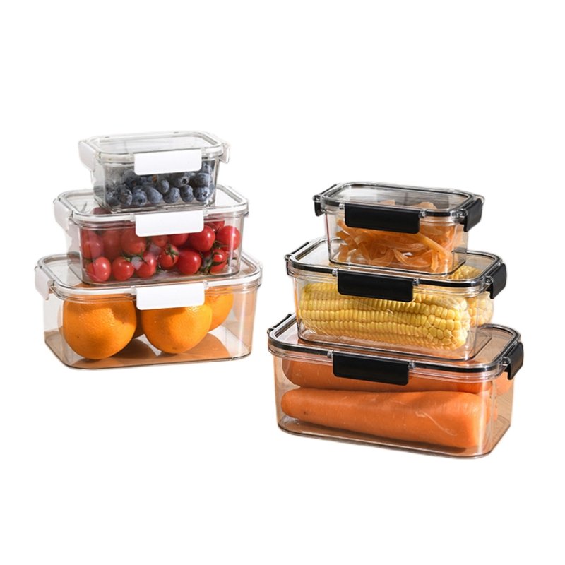 Lunch Bento Boxes Plastic Leak-Proof BPA-Free Airtight Food Storage Containers Set With Lids For Kitchen Organization