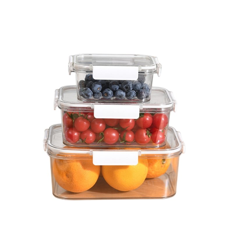 Lunch Bento Boxes Plastic Leak-Proof BPA-Free Airtight Food Storage Containers Set With Lids For Kitchen Organization