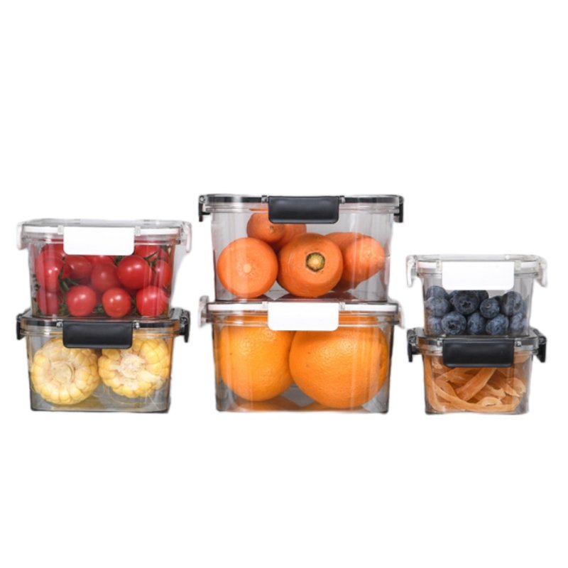 Lunch Bento Boxes Plastic Leak-Proof BPA-Free Airtight Food Storage Containers Set With Lids For Kitchen Organization