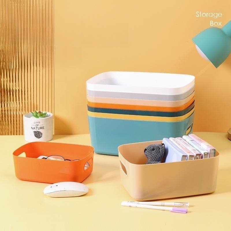 Cheap square desktop storage box cosmetics drawer rectangular sorting box sundries snack storage basket kitchen storage basket