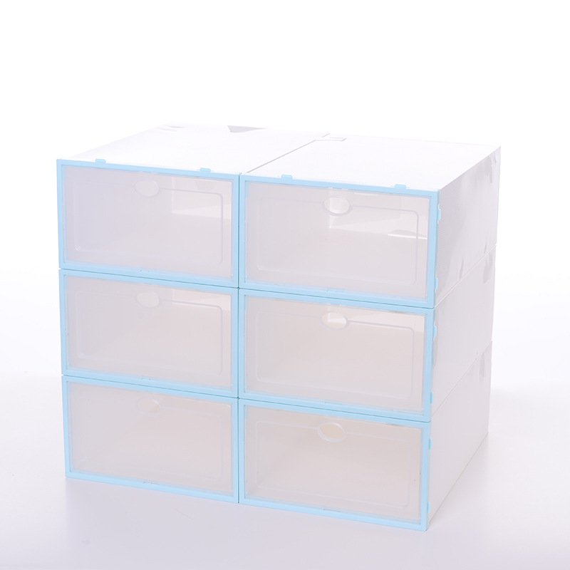 PP Shoe Box Storage Clear Storage Box Storage Boxes & Bins Stackable Shoe Organizer 3 layer shoe rack organizer