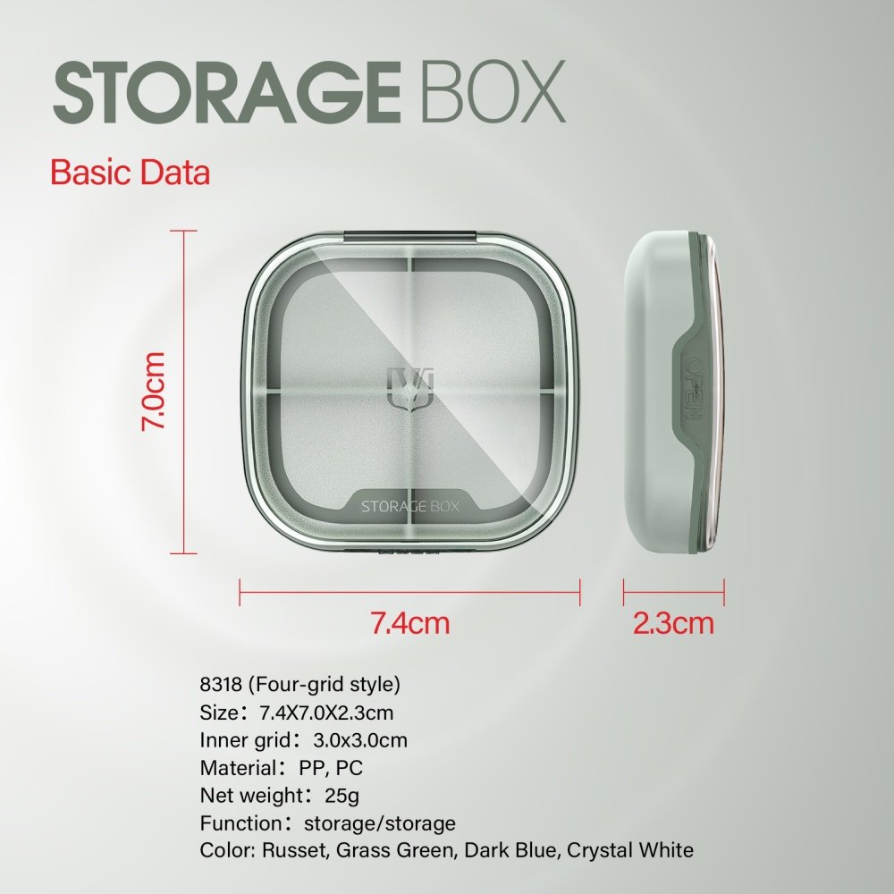 Travel Pill Case 3 4 Grids Travel Pill Storage Box Medicine Case Pocket Size Storage Medicine Case Promotion Travel Pill Box